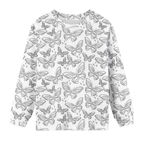 Coloring 𝐏ajamas Set for Kids Boys Girls Hand Printed Long Sleeve Shirts Funny 𝗦leepwear Elastic Waist Pants Set3