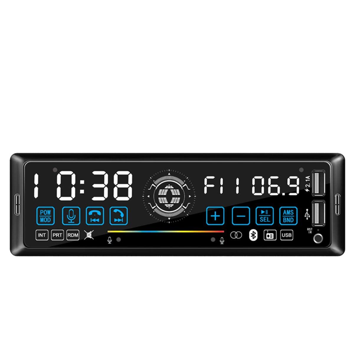 Radio samochodowe 1 DIN Radio samochodowe stereo Zdalny kontrakt Multiple EQ MP3/WMA/WAV Odtwarzacz 12V MP3 FM/SD/USB/AUX Bluetooth Audio Stereo