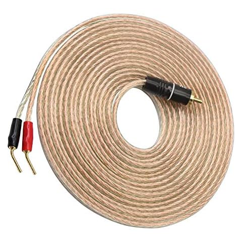 XMSJSIY RCA to Banana Plug Speaker Cable Cover