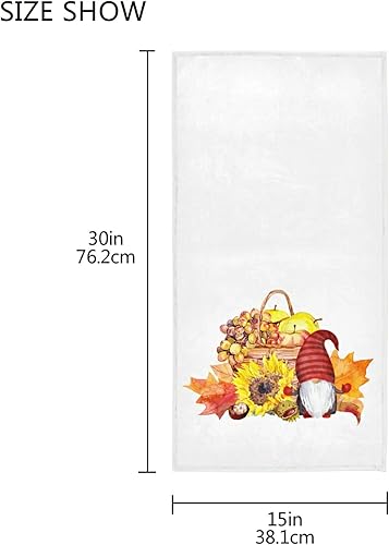 Miniatura 3 de senya Toallas de otoño para Acción de Gracias, toallas de mano suaves, gnomos de calabaza de otoño, Acción de Gracias, toallas de mano altamente