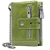 Compartimiento múltiple:Mujeres monedero tiene 14 ranuras para tarjetas;1 ventana de ID;1 ranura para tarjeta SD / SIM;2 compartimentos de billetes;3 bolsas con cremallera.Clasifique el dinero y las tarjetas para una fácil colocación y remoción para satisfacer sus necesidades diarias.