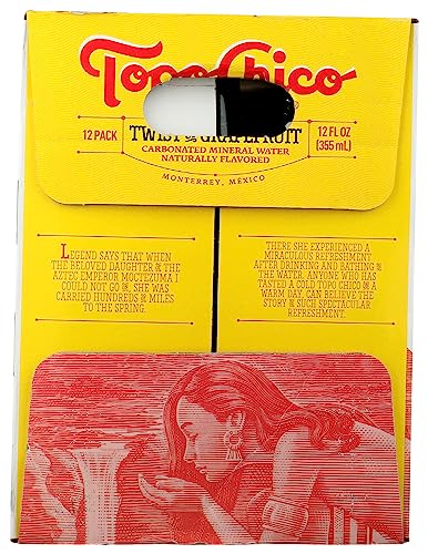 Topo Chico Twist Of Grapefruit Sparkling Water, 12 Pack, 144 Fluid Ounces (Pack Of 1) - Thumbnail 2