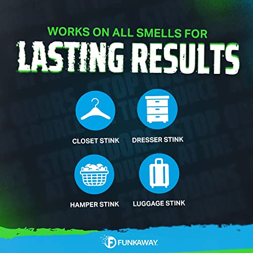 funkaway extreme odor eliminating closet sachet odor absorbing packet ideal for closets drawers hampers attics and storage spaces fresh smell for up to 90 days