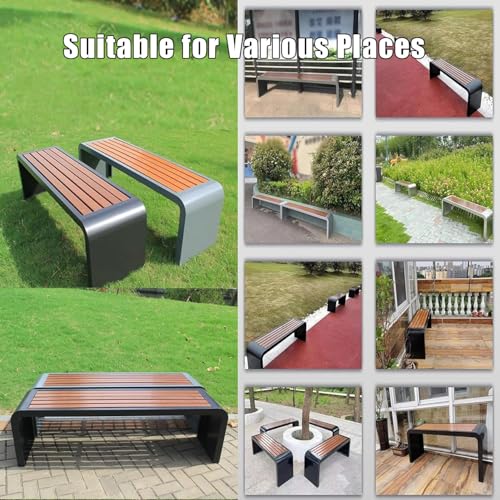 Banc de jardin résistant aux intempéries structure 500 kg - 7