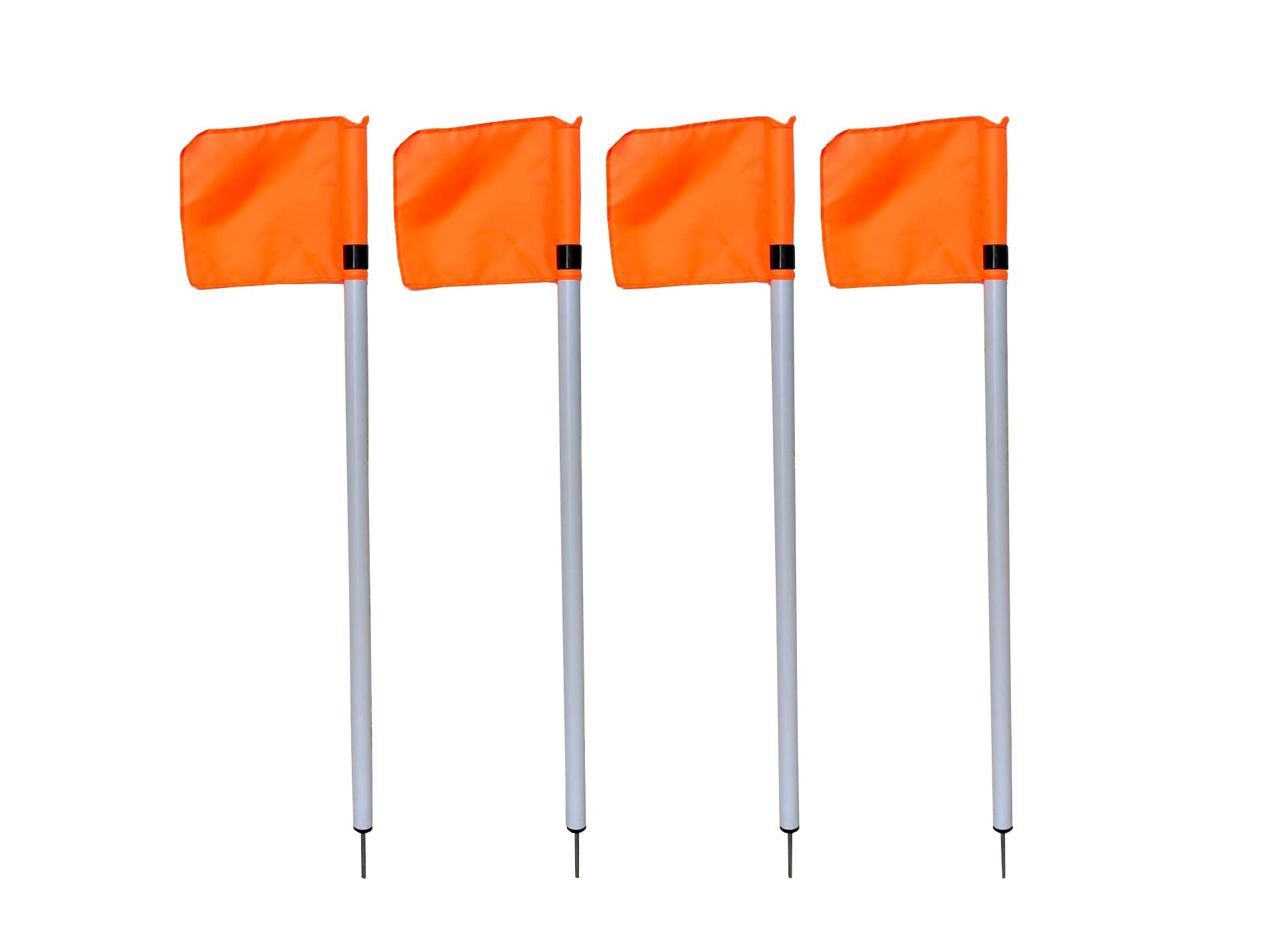 Soccer Pitch® set de drapeaux de coin pour le football enfant | poteaux de 1 m, marquage du terrain, aire de jeu, piquets de délimitation portables, entraînement de football