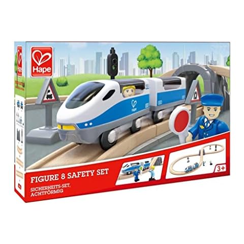 Hape E3729 Wooden Passenger Train Set - Figure of 8 Cover