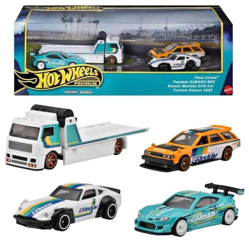 Hot Wheels Premium BRE Datsun Set de 4 vehículos 1:64 miniatura 1