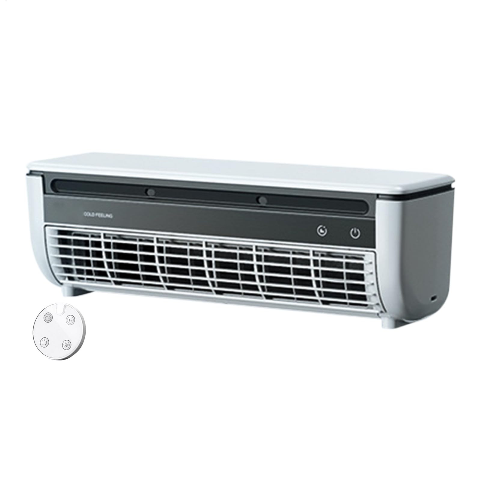 Luftkühler, tragbarer Ventilator mit Klimaanlage, 3 Geschwindigkeitsstufen mit kabellosem Ladegerät für Haus, Schlafzimmer, Camping, Auto, Badezimmer, Küche, Badezimmer