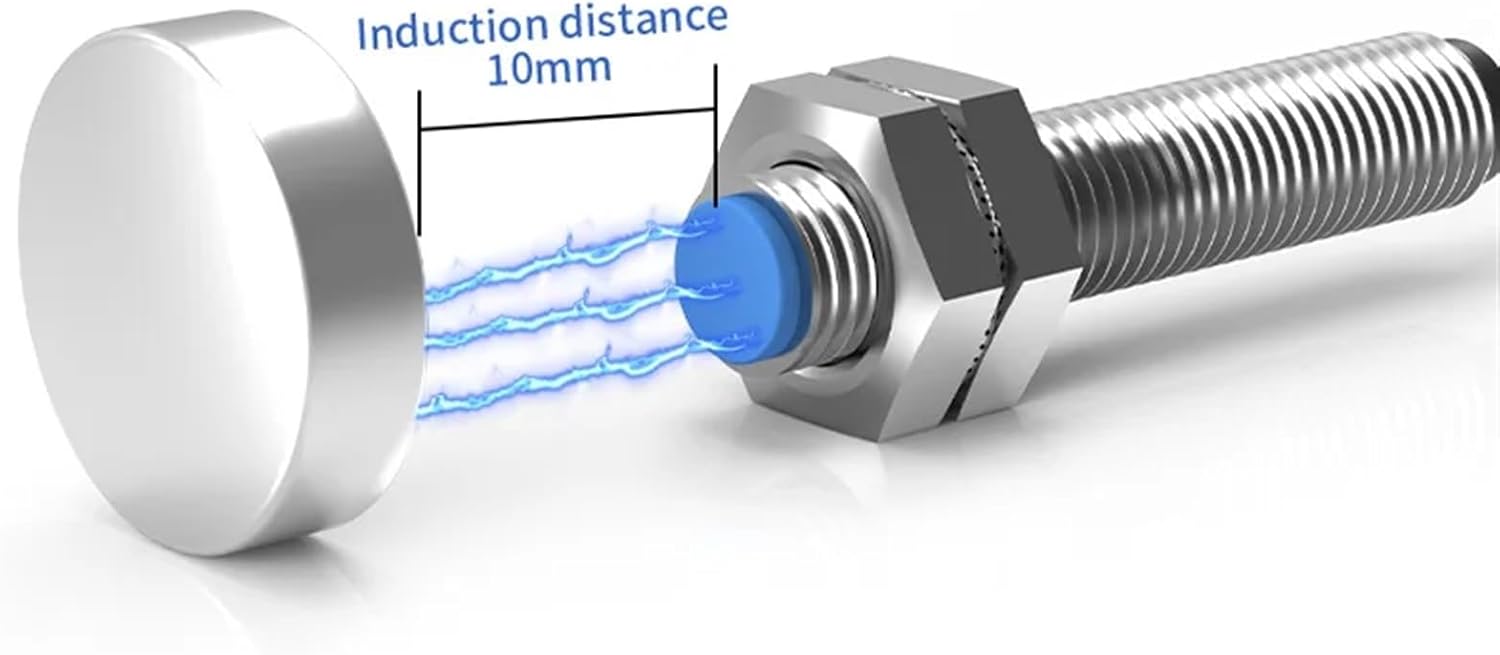 Reed Switch Hall Effect Magnetic Proximity Sensor LG08A3 M8 Cylinder Series 5-200V AC DC Universal 2 Wires NO NC(DC 2-Wires NO)