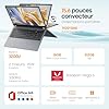 Yoga 2-en-1 Ordinateur Portable 15,6",Win 11 Pro 16 Go de RAM DDR4, 512 Go de SSD ,AMD Ryzen 3 3200U (jusqu'à 3,5 GHz),AMD Radeon Vega 3,Écran Tactile Full HD,Wi-FI 5,BT5.1,RJ45,Clavier rétroéclairé