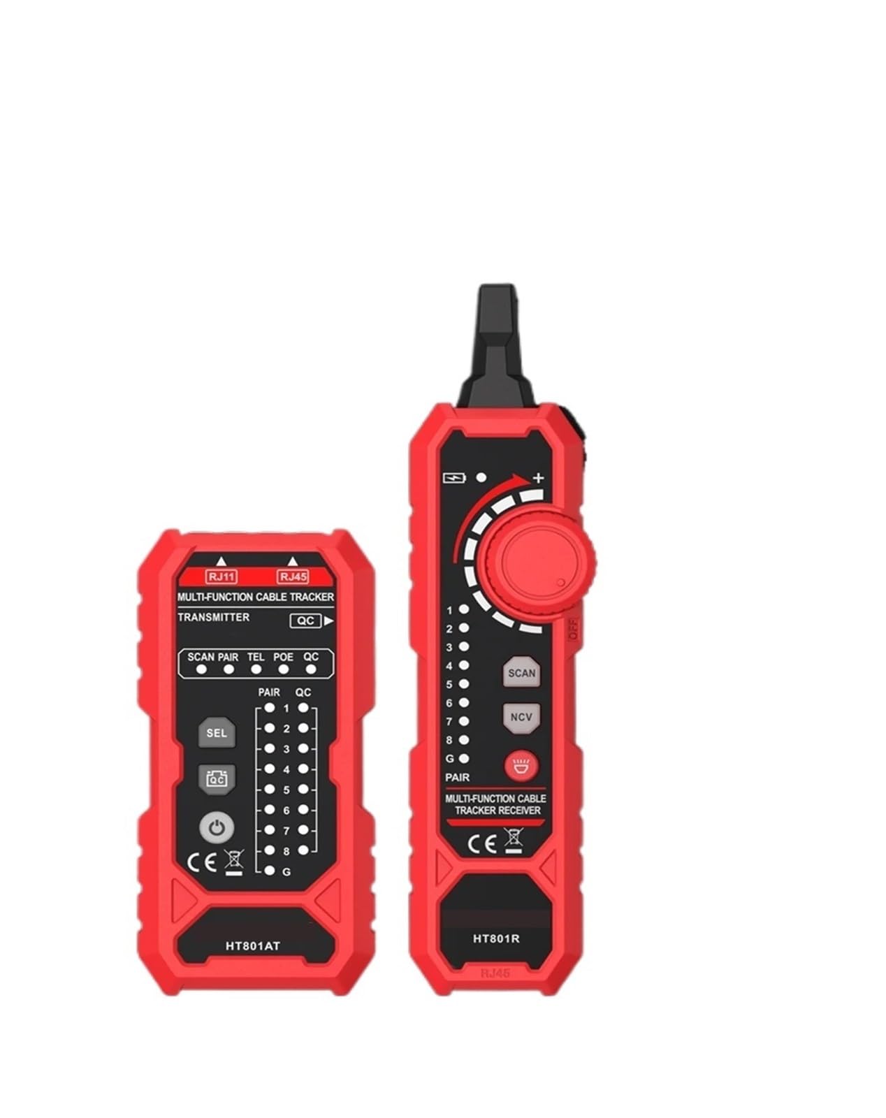 Netzwerkkabeltester, Netzwerkkabeltester, HT801A Multifunktional Mit LED-Licht, PoE, Leitungsdetektor Für RJ11 RJ45-Verfolgung,für Netzwerkkabel