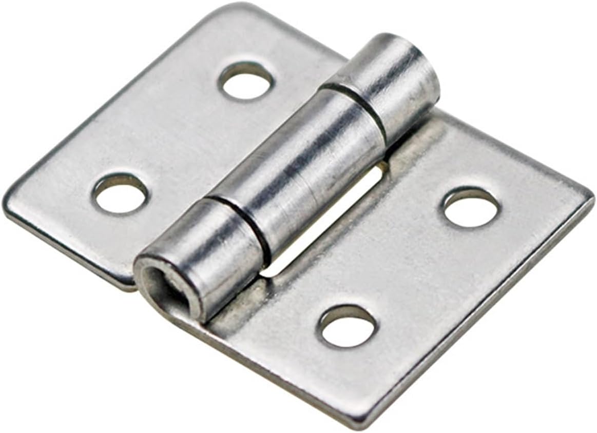 Small Hinge 304 Stainless Steel Industrial Equipment Cabinet and Household Tools 1Pcs(304 SS-Buffed)