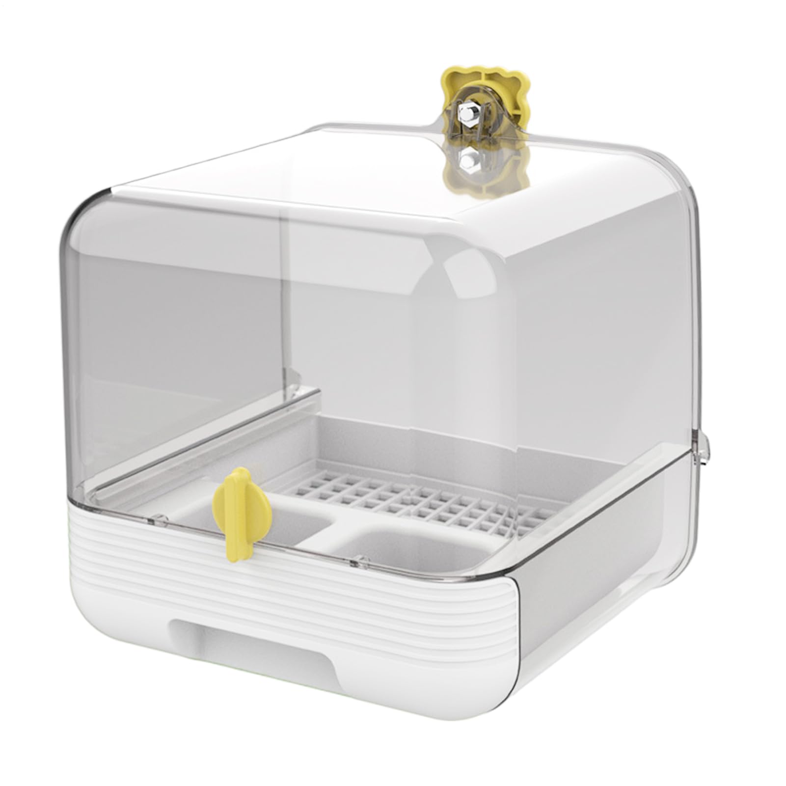 Parakeet Bath 2 In 1 Transparent Bathtub