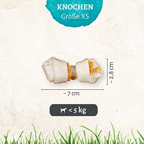 8in1 Pro Dental Knochen XS - gesunde Kauknochen für mini Hunde zur Zahnpflege, 21 Stück