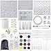 Produktbild YAOYIN Epoxidharz Formen und 100g Resin - Silikonform Gießform 100 Stück DIY Harz Casting Formen und Tools Set mit Screw Eye Pins Dropper Stirrers Löffel für DIY Schmuck Handwerk Machen