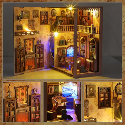 QIANLING Timeless Bookshop Book Nook Kit thumbnail 4