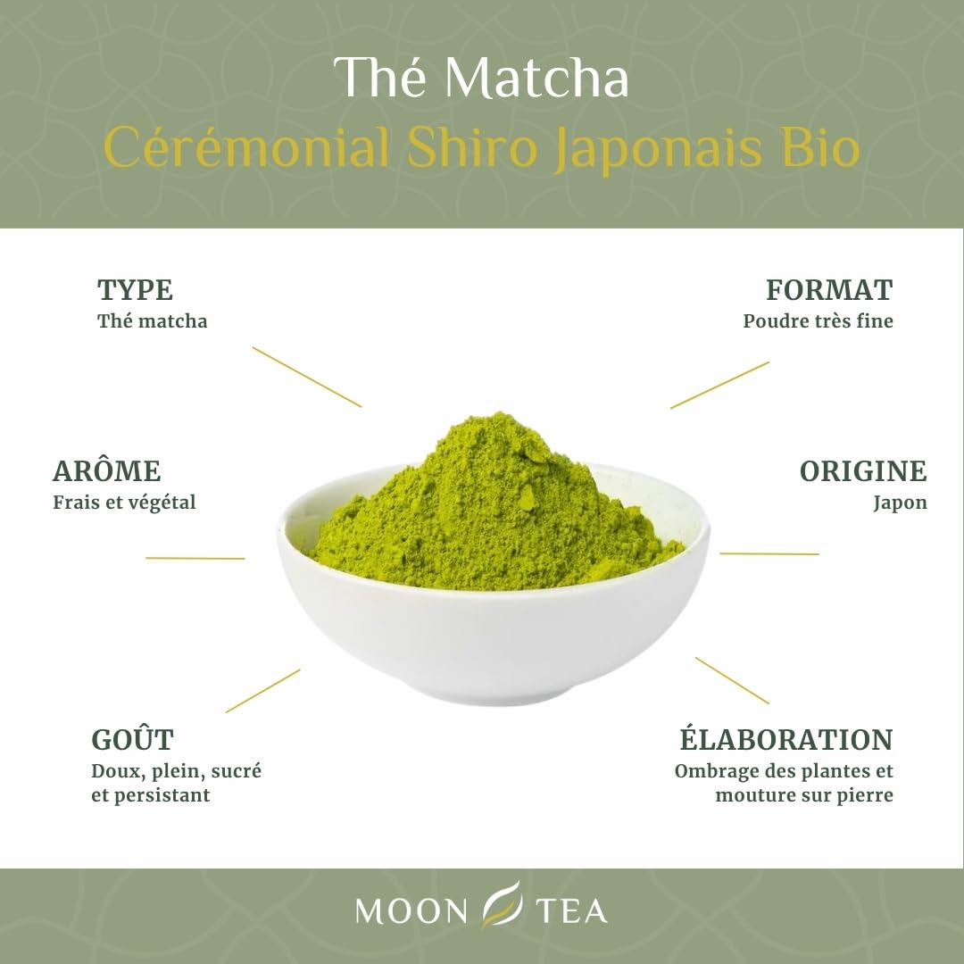 MoonTea | Matcha Japonais Cérémonial Shiro - 50 g