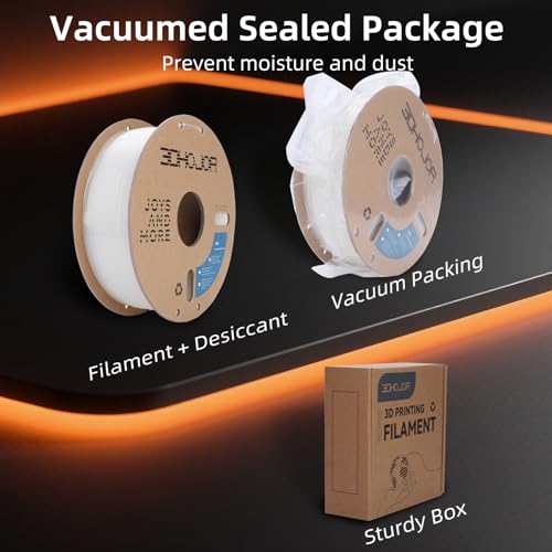 Image of 3DHoJor ABS Filament 1.75mm, ABS 1kg Spool (2.2lbs),3D Printer Filament,Dimensional Accuracy + /- 0.03 mm, Fit Most FDM Printer-Clear