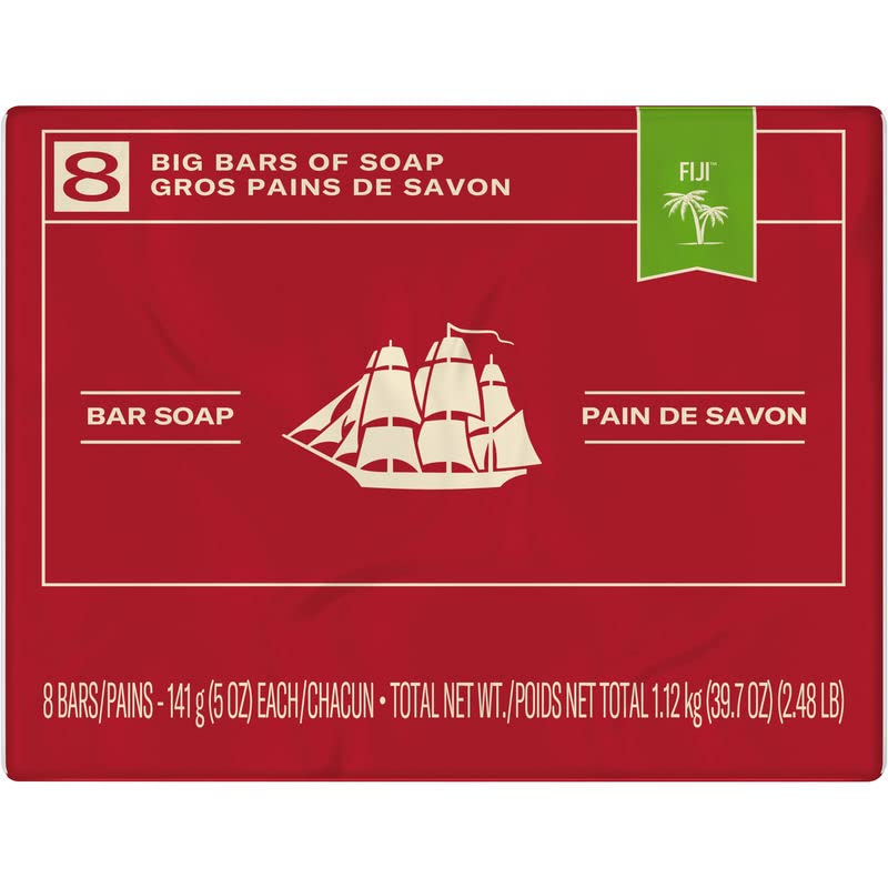 Old Spice bar Soap for Men, Fiji Scent, 8 Bars, 5 Oz Each, 39.7 Oz Total, 39.7 Oz