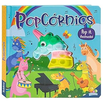 Hardcover livro pop it animado popcornios [Portuguese_Brazilian] Book