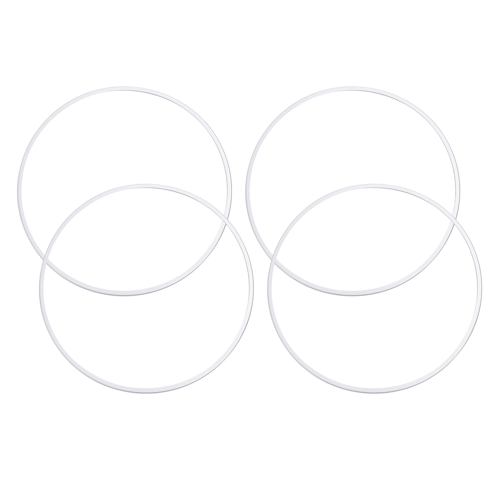Zerodis Protecteur de Jante de Roue en Alliage d'aluminium, Argent, 21 Pouces, Lot de 4, Protection d'installation Facile pour Jantes de Voiture, Longue Durée