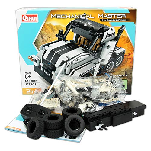 FunTomia QIHUI 2 in1 Technik Ferngesteuerter LKW Auto Wagen - 379 Klemmbausteine - 8018 – Bild 4