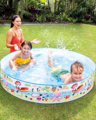 Image of Snapset Bath tub of Without air for Kids /Babies Bathing & Fun at Beach,Home Indoor & Outdoor in Vacation with Easy Setup for Swimming Pool Experience and Enjoyment (5 feet X 10 inches)