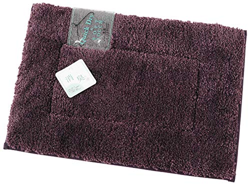 内野 バスマット クイックドライ 約35×50cm ダークバイオレット TBM20953 DV