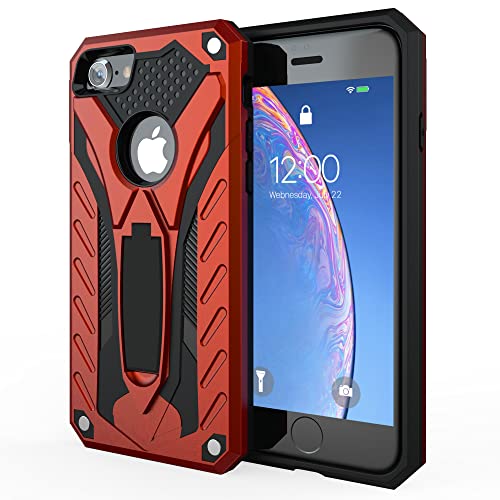 Kitoo Designed For Iphone 6 | Iphone 6S Case With Kickstand, Military Grade 12Ft. Drop Tested - Red #TOP3