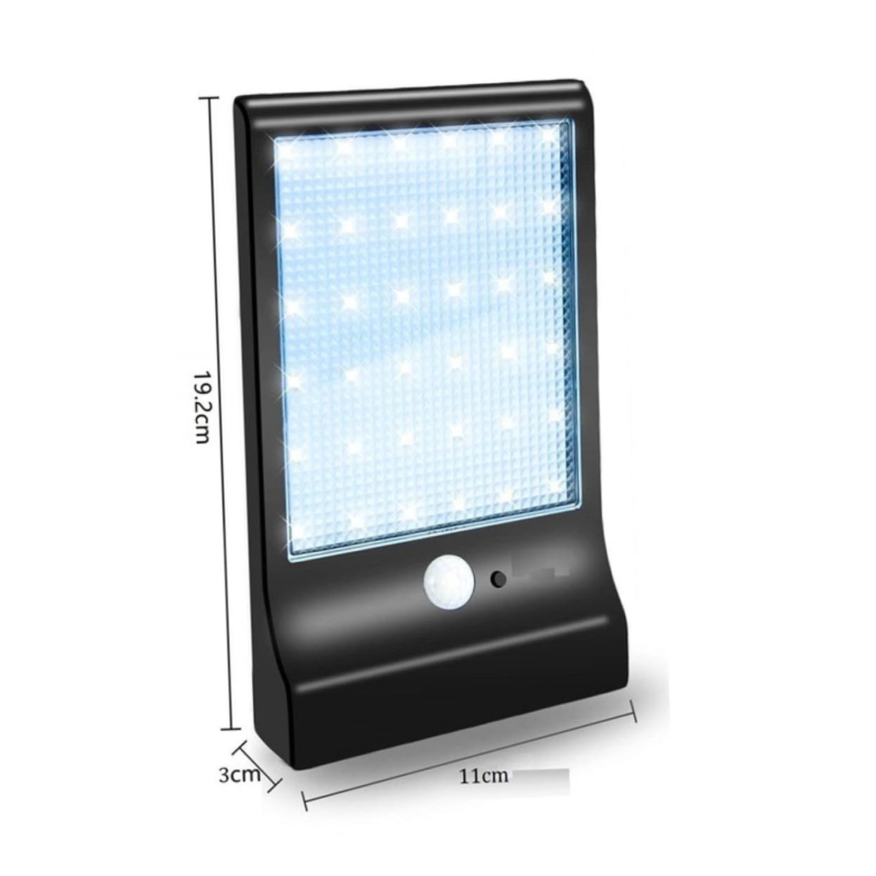 IWOWHERO Solar Power Lamp Outdoor 36 Led Solar Sensor Wall Light Waterproof Patio Lights for Yard Pathway