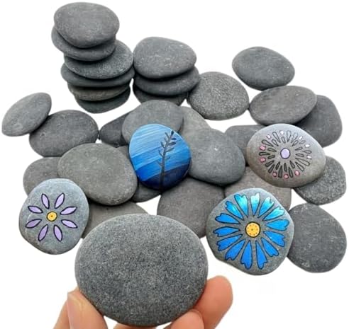 35pc Smooth Rocks For Painting