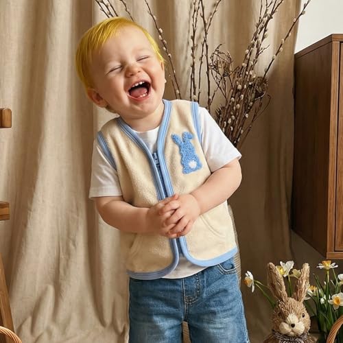 Image of Toddler Baby Girl Boys Sleeveless Fleece Plush Vest Sherpa Waistcoat