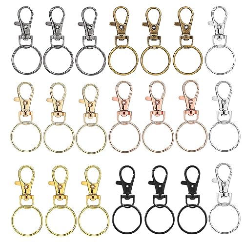 OSUWLSI Confezione da 21 Portachiavi Moschettoni