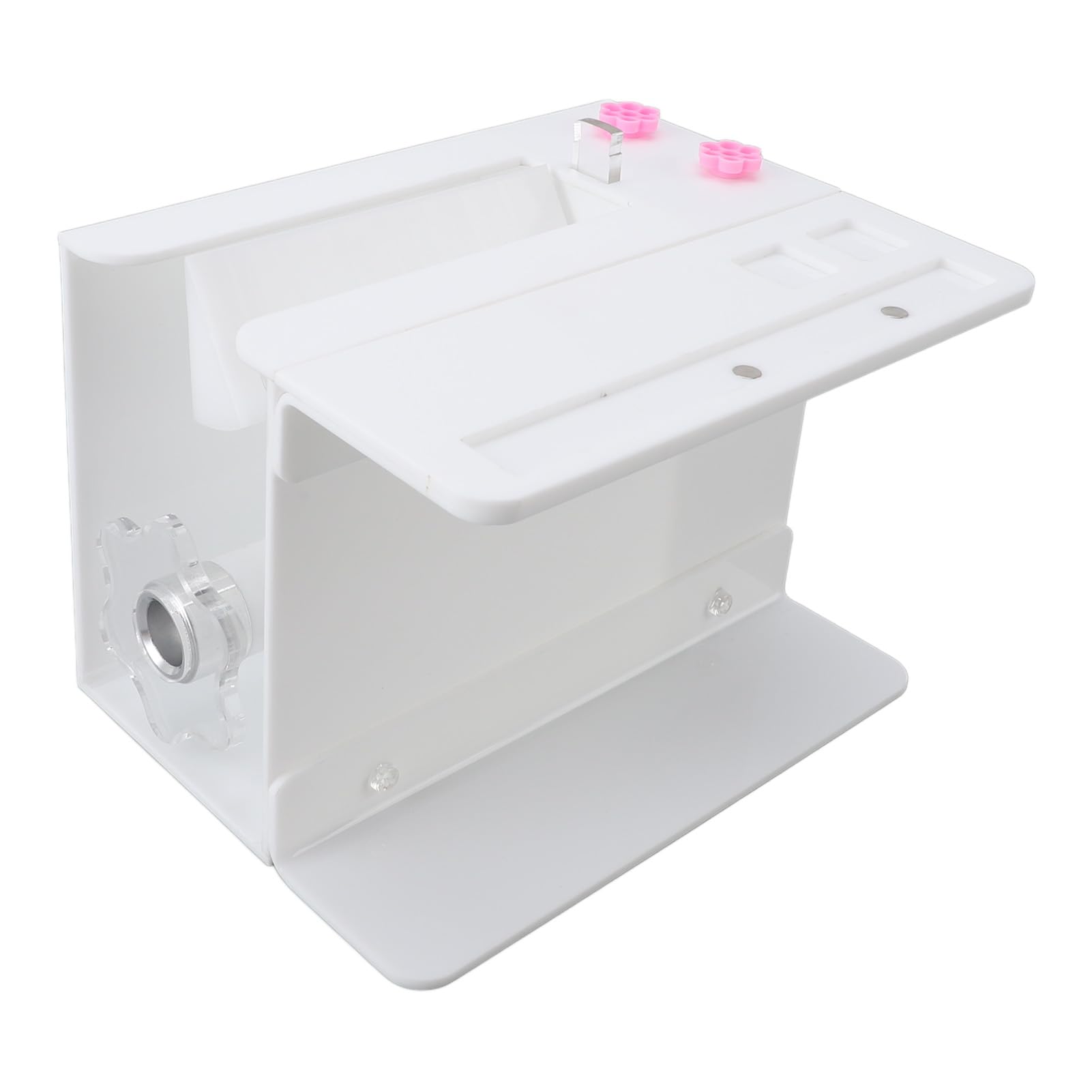 Generic Akrylowy Separator Rzęs do Kwitnienia Rzęs z płytką przedłużającą do Maszyny Pielęgnacji w Salonie Kosmetycznym (WHITE)