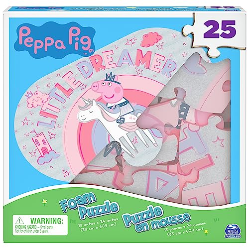 Spin Master Games 25-Piece Peppa Pig Foam Puzzle, for Families an...