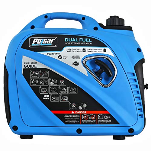Pulsar 2,200W Portable Dual Fuel Quiet Inverter Generator with USB Outlet & Parallel Capability, CARB Compliant, PG2200BiS - Image 4