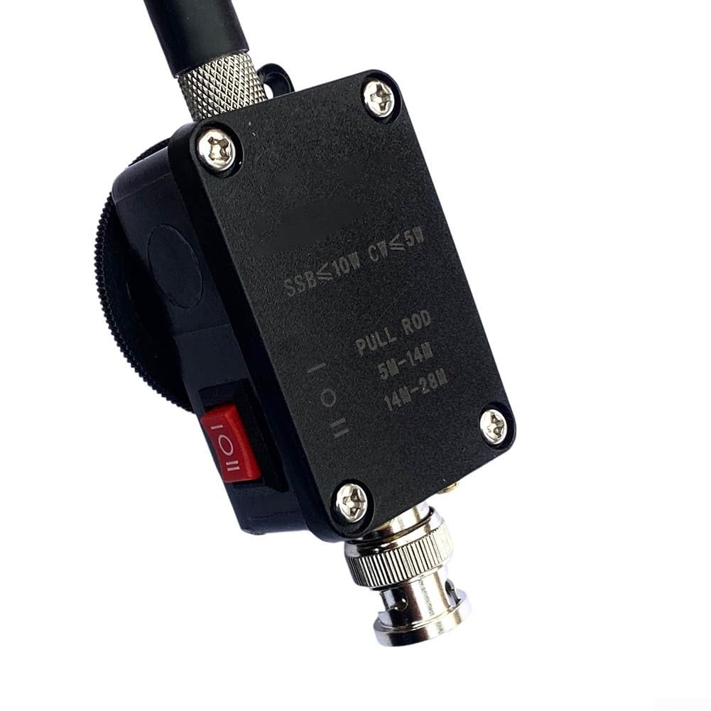 GAWANT Antenna HF portatile 5-30 MHz ad onde corte per radio FT8 CW QRP da 1,4 m, frusta telescopica con BNC per connettore SMA, uso esterno (BNC)