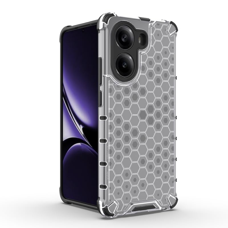 Image of Plastic Bumper Back Case Cover for Poco X7 Pro 5G (Transparent)