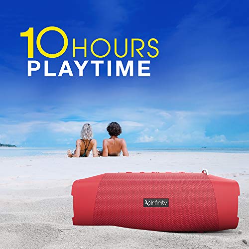 Image of Infinity by Harman Fuze 700 20 Watt Wireless Bluetooth Portable Speaker (Passion Red)