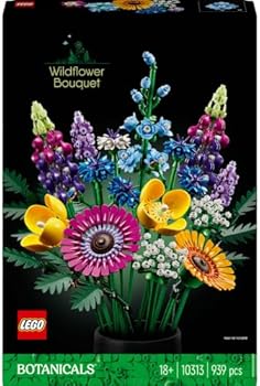 LEGO Botanicals Wildflower Bouquet Set, Artificial Flowers with