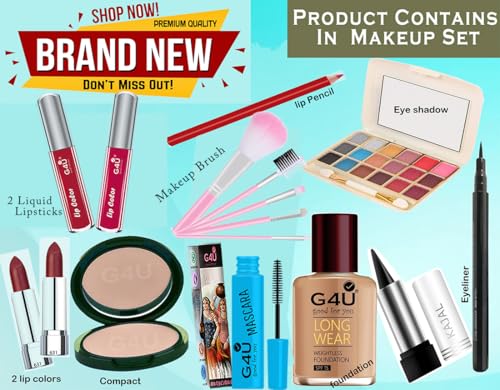Image of G4U All In One Makeup Kit Best Karwa Chouth Gift For Wife A1 (Pack of 2)