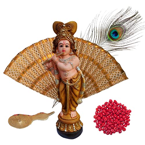 Brahma Crafts Vishu Kani Decorations- Polymarble Krishna,Thiru ud...