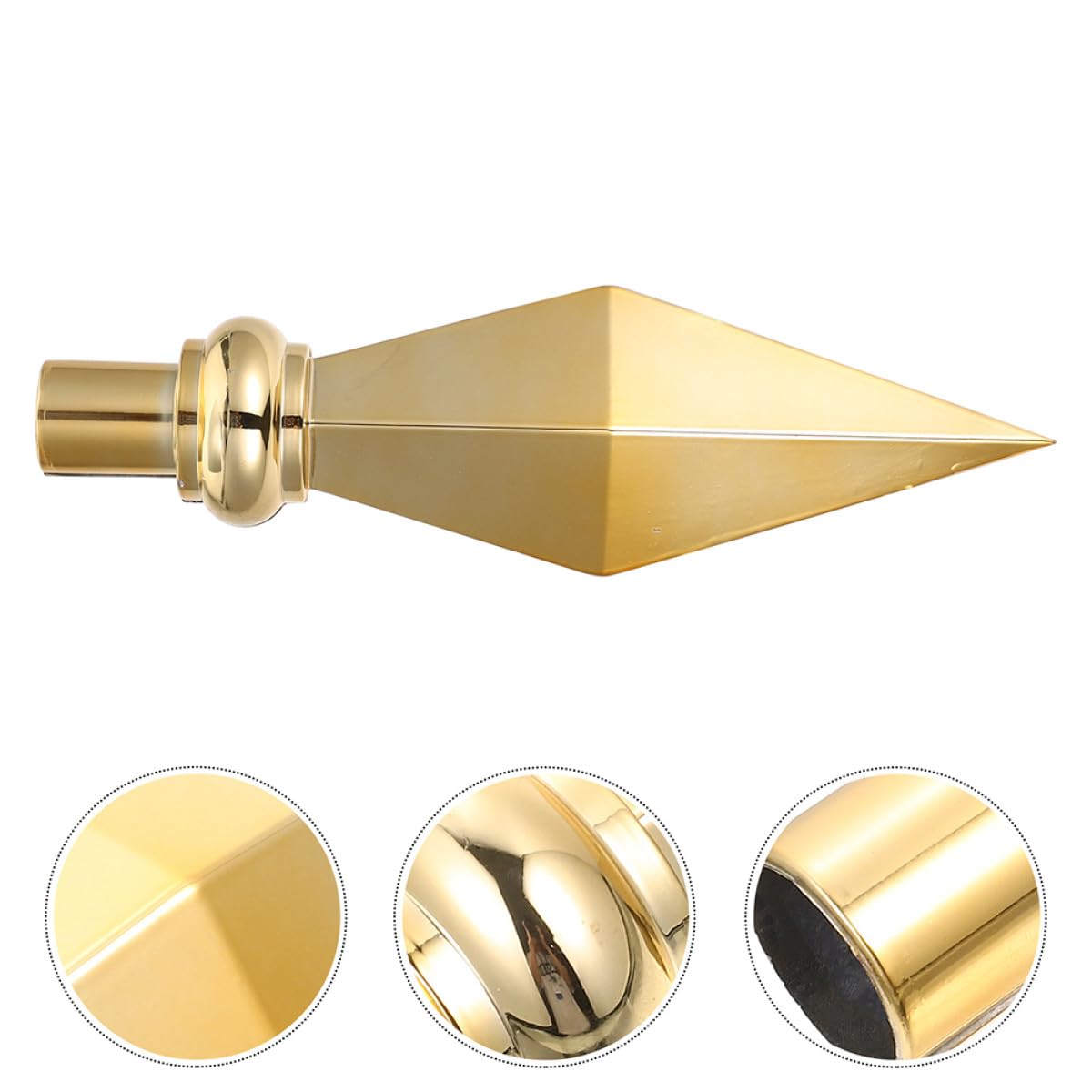 VICASKY Ornamento in Lega di Alluminio Oro per Asta della Bandiera 4 Pezzi, Facile da Installare, Decorativo per Bandiere da Esterno e Interni