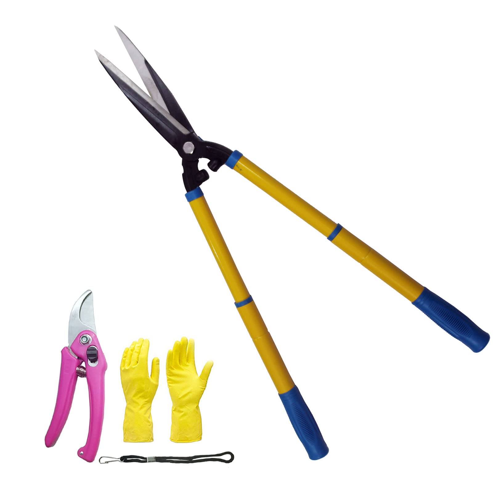 ISC Long Telescoping Hedge Shear Flower Cutter For Gardening Tools Cutting Pruning Trimming Grass & Flower Garden Tool Kit (3 Tools) (B0B5LQ2CZ4) Amazon Price History, Amazon Price Tracker