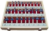 Woodline USA WL-2010 30-Piece Professional Router Router Bit Set - 1/2-Inch Shank
