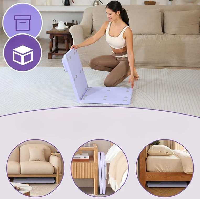 Pilates Reformer Set, Multifunktionaler Ganzkörper-Trainer mit automatischem Rückprall & LED-Zähler, Faltbarer Pilates Reformer Maschine Set für Kernkraft und Bauchmuskeltraining für Männer und Frauen