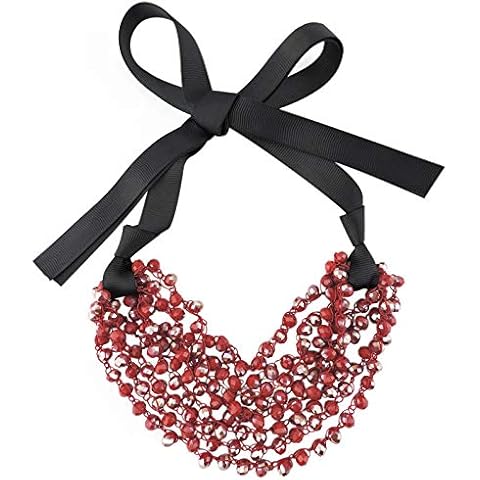 Firstmeet Handmade Glass Beaded Necklace XL-1042 Cover