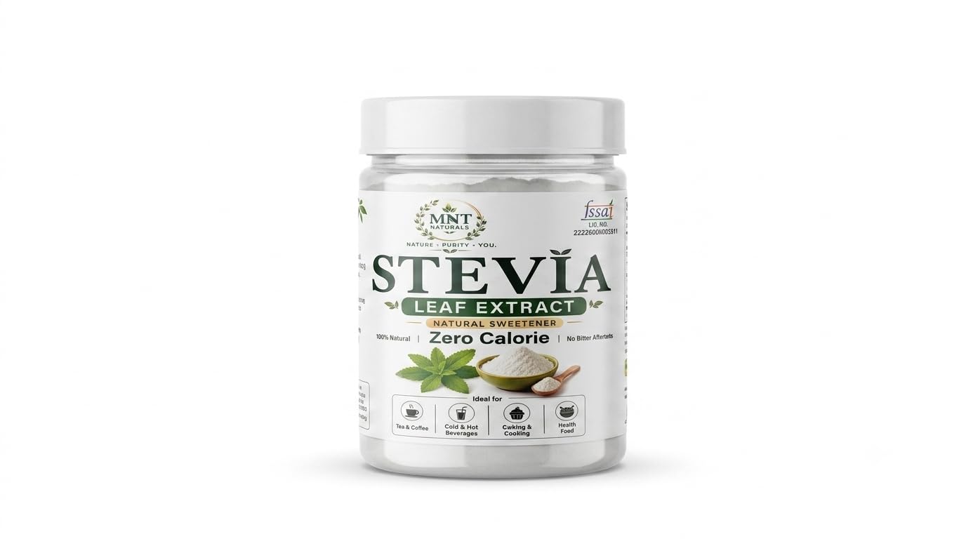 Stevia Leaf Extract Natural Sweetener Powder, Zero Calorie Sugar Substitute, 100% Natural Stevia Powder for Tea, Coffee, Baking & Cooking, No Bitter Aftertaste, Diabetic & Keto Friendly (Pack of 1)-image-18