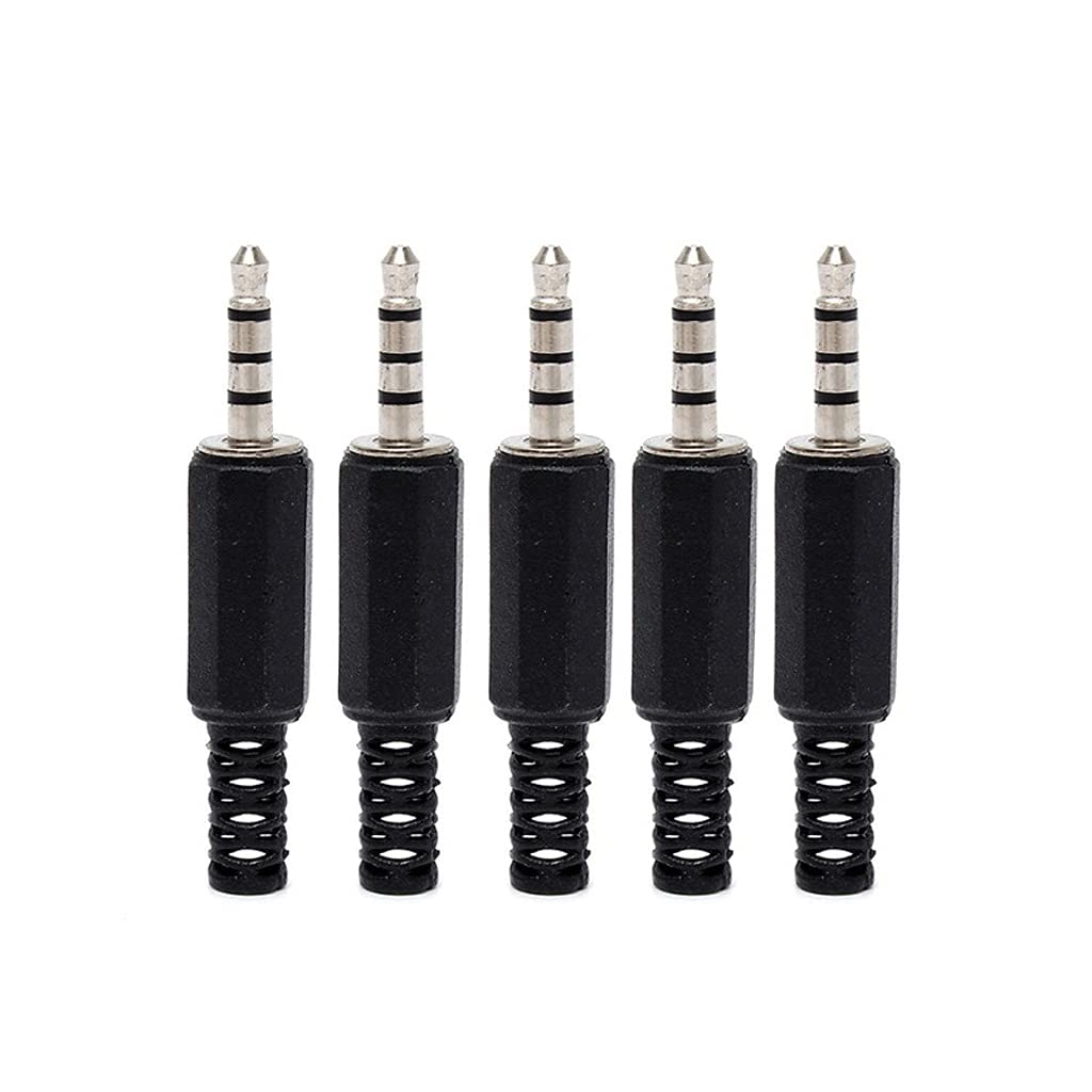 Conector de Auriculares Audio 3,5 mm Soldadura 4 Polos, Conector del Adaptador reparación Cable Altavoz