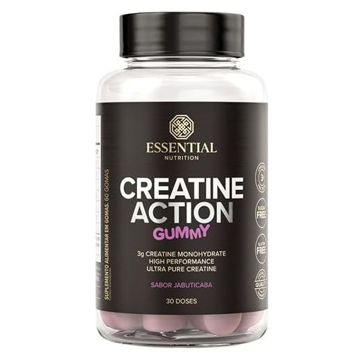 Creatine Action Gummy Jabuticaba 60UN - Essential Nutrition